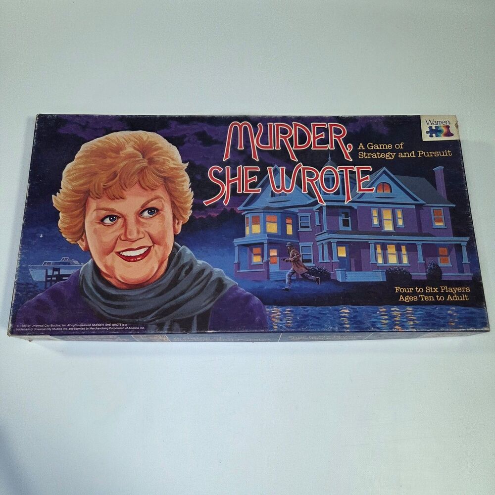 1985 Murder She Wrote Board Game Angela Lansbury